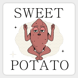 Hand Drawn Sweet Potato Fun Magnet